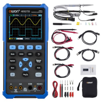 HDS272S 3 v 1 OWON osciloskop 70MHz s 2+1 CH s 3,5palcovým LCD displejem s nastavitelným jasem (osciloskop + multimetr + generát