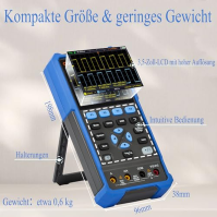 HDS272S 3 v 1 OWON osciloskop 70MHz s 2+1 CH s 3,5palcovým LCD displejem s nastavitelným jasem (osciloskop + multimetr + generát