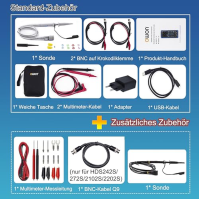 HDS272S 3 v 1 OWON osciloskop 70MHz s 2+1 CH s 3,5palcovým LCD displejem s nastavitelným jasem (osciloskop + multimetr + generát