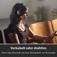 Studiová sluchátka Bluetooth AKG K361-BT, uzavřený design přes uši pro profesionální výkon, skládací se 3 polohovými závěsy, 28h