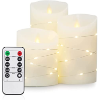 Yinuo Candle LED svíčky s funkcí časovače blikající plamen s dálkovým ovládáním dekorace dekorace koupelny dekorace stolu dekora