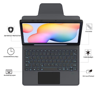 ROOFEI Galaxy Tab S6 Lite Case with Keyboard - 7-Colour Lighting Keyboard Case pro Samsung Tab S6 Lite 10,4" 2020/2022 (SM-P610/