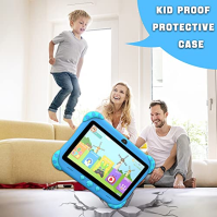 Ascrecem Kids Tablet 7" Android Tablet pro děti s WiFi Duální fotoaparát Bluetooth, rodičovská kontrola, Quad Core, 2GB + 32GB R