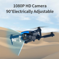 K407 Dron s kamerou pro dospělé 1080P, 135° nastavitelný objektiv, skládací dron s jedním tlačítkem vzlet/přistání pro začáteční