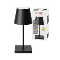 SIGOR Nuindie mini - stmívatelná malá LED dobíjecí stolní lampa do interiéru i exteriéru, IP54, odolná proti stříkající vodě, vý