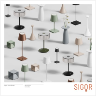 SIGOR Nuindie mini - stmívatelná malá LED dobíjecí stolní lampa do interiéru i exteriéru, IP54, odolná proti stříkající vodě, vý