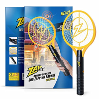 ZAP IT! bug zapper - dobíjecí hubič komárů, much a komárů - netopýr bug zapper - 4 000 V - USB nabíjení, super jasné LED světlo 