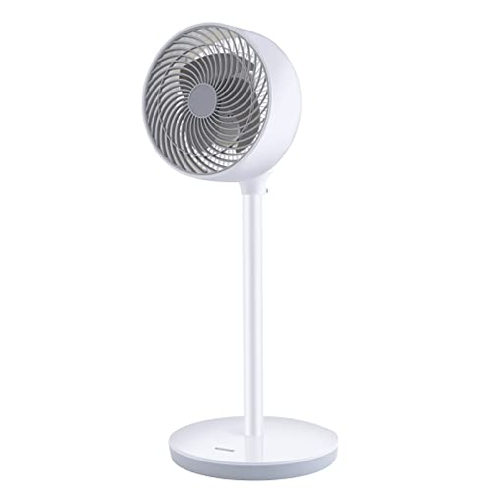 Jednoduchý stojanový ventilátor Deluxe, 50W mobilní stojanový ventilátor s oscilací 60°, 3 rychlosti/3 režimy/15 hodin, pro domá