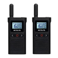 Retevis RB628 Walkie Talkie, PMR446 Professional Walkie Talkies, LCD displej, VOX, dobíjecí 1500mAh, CTCSS/DCS, lehká, bezlicenč