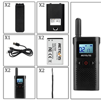 Retevis RB628 Walkie Talkie, PMR446 Professional Walkie Talkies, LCD displej, VOX, dobíjecí 1500mAh, CTCSS/DCS, lehká, bezlicenč