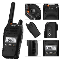 Pofung PT88 PRO Walkie Talkie Professional PMR446 Licensed Free Přenosná dobíjecí vysílačka 16CH s LED indikátorem, blikajícím a