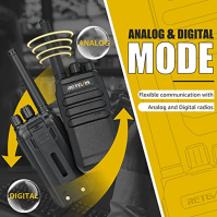 Retevis RT40 Walkie Talkie, DMR Two Way Radio Professional PMR446 Handheld, 48CH Digital Analog Ham Radio, 2000mAh Rechargeable 