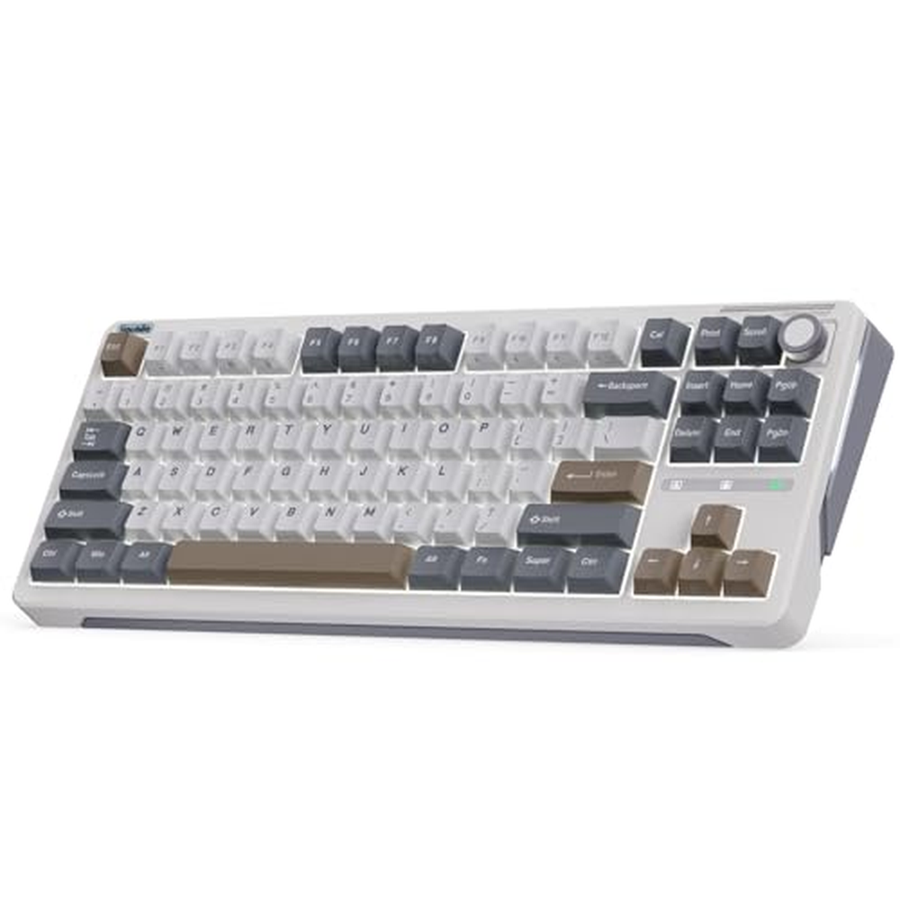 iLovBee B87 Gaming Keyboard Wireless 75, mechanická klávesnice Gasket RGB, QMK/VIA Bluetooth/2.4G/USB-C s tlačítky PBT, US Layo