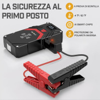 BIUBLE Avviatore Batteria Auto, 2500A 24000mAh Přenosný startovací kabel (Všechny benzínové nebo 8.0L diesel), 12V Jump Starter