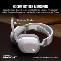 CORSAIR HS80 MAX WIRELESS Multiplatform Herní sluchátka s Bluetooth – Dolby Atmos – Omnidirekcionální mikrofon – Kompati