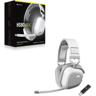 CORSAIR HS80 MAX WIRELESS Multiplatform Herní sluchátka s Bluetooth – Dolby Atmos – Omnidirekcionální mikrofon – Kompati