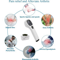 Zařízení pro červenou terapii KTS pro zmírnění bolesti, 650nm a 808nm infračervená terapie pro klouby, svaly, záda, kolena, rame