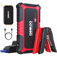 GOOLOO GP2000 Přenosný Startér Power Bank pro Auto, 2000 A Tip Startér, Supersafe 12 V Bateriový Booster pro startování