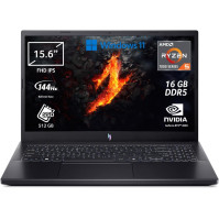 Herní notebook Acer Nitro V 15 ANV15-41-R51W, procesor AMD Ryzen 5 7535HS, 16 GB DDR5 Ram, 512 GB SSD, 15,6