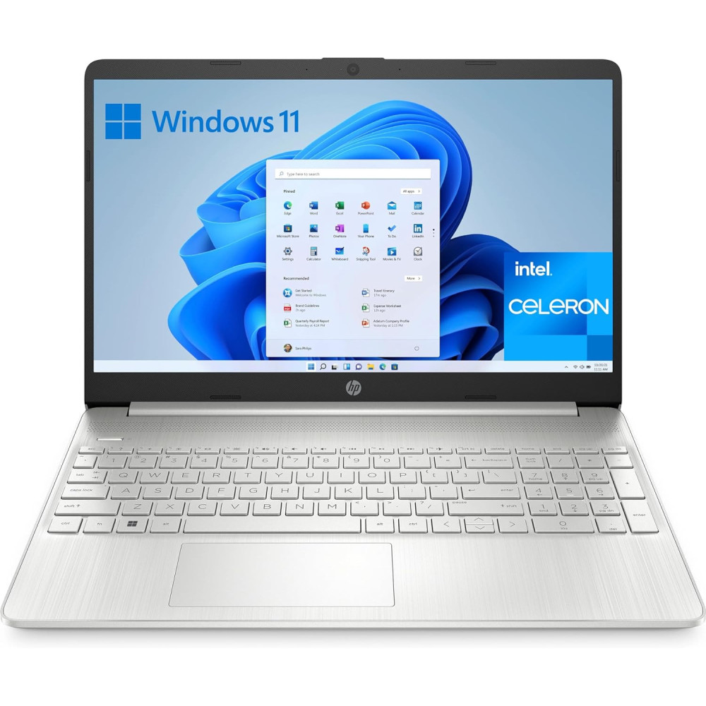 HP 15s-fq0044ns - notebook 15,6" Full HD (Intel Celeron N4120, 8GB RAM, 256GB SSD, Intel UHD Graphics 600, Windows 11 Home, rych