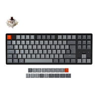 Keychron K8 Wireless Mechanical Keyboard TKL ISO-DE Layout Bluetooth RGB Backlight Aluminium Frame Multitasking Wired Gaming Key