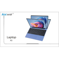 Notebook Aocwei 14 palců, 6 GB RAM, 128 GB SSD, podpora rozšíření až 1 TB, Intel, Windows 10, přenosný počítač FHD, WiFi