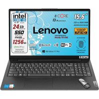 Lenovo, Notebook PC s procesorem Intel i5 13th Gen 1335U, 10 jader, 24 GB RAM, Full HD 15,6"" displej, SSD NVMe 256GB +