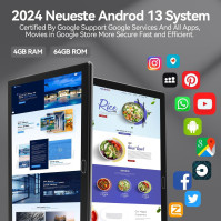 Tablet 2024 s 10 palcovým displejem, 3v1 tablet s klávesnicí, myší, perem, Androidem 13, 4G LTE, tablety s 2 SIM 1 SD, 6