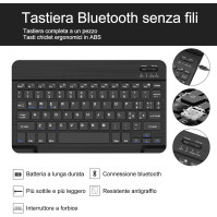 JADEMALL pouzdro s klávesnicí pro Samsung Tab A9+ 11" - Klávesnice Samsung Tab A9 Plus 2023 SM-X210/X216/X218, italské rozložení