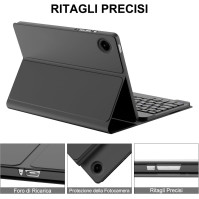 JADEMALL pouzdro s klávesnicí pro Samsung Tab A9+ 11" - Klávesnice Samsung Tab A9 Plus 2023 SM-X210/X216/X218, italské rozložení