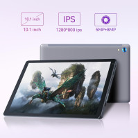 Fullant Android 13 Tablet, Tablet 10 Zoll, HD 1280 * 800 IPS, Octa-Core Prozessor, 8 GB RAM + 128 GB ROM, WiFi, Bluetoot