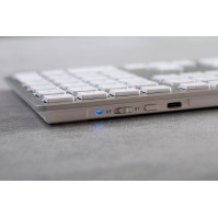 CHERRY KW 9100 SLIM FOR MAC, bezdrátová klávesnice Mac, US rozložení (QWERTY), Bluetooth nebo 2,4 GHz rádio, ploché klávesy