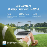 HUAWEI MateBook D 14 Laptop, 16GB+512GB, 12. generace procesoru Intel® Core™, čtečka otisků prstů, Eye Comfort FullView displej,