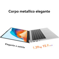 HUAWEI MateBook D 14 Laptop, 16GB+512GB, 12. generace procesoru Intel® Core™, čtečka otisků prstů, Eye Comfort FullView displej,