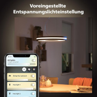 Inteligentní stropní závěsné světlo LED Philips Hue Being White Ambiance [černé se stmívačem] Alexa, Google, Apple