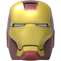 ekids Vi-B72IM Marvel Iron Man helma Bluetooth bezdrátový reproduktor se svítícíma očima přenosný zlatý/červený