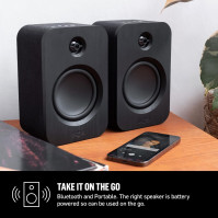 House of Marley Dvojice Bluetooth reproduktorů na police Get Together Duo Black - udržitelně zpracovaný