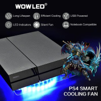 WFPOWER Bezdrátový IR dálkový ovladač 24 klávesový PS4 Chladičový ventilátor RGB USB LED Chladičový termální ventilátor