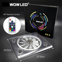 WFPOWER Bezdrátový IR dálkový ovladač 24 klávesový PS4 Chladičový ventilátor RGB USB LED Chladičový termální ventilátor