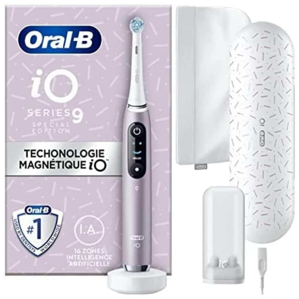 Oral-B iO 9 speciální edice elektrický zubní kartáček Pink Quartz Smart Bluetooth, dobíjecí