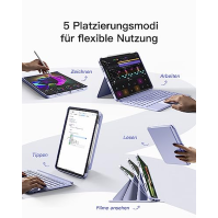 Pouzdro s klávesnicí Inateck kompatibilní s iPad Air 5/4, iPad Pro 11" 4/3/2/1, stojánek formátu na výšku/na šířku, odnímatelný