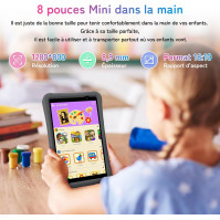 Dětský tablet Android 14, 8palcový dětský tablet, dětské dotykové tablety UMIDIGI G1 Tab Mini Kids, 7(3+4)GB+32GB/TF 1TB