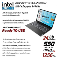 Lenovo, Notebook PC s procesorem Intel i5 13th Gen 1335U, 10 jader, 24 GB RAM, Full HD 15,6"" displej, SSD NVMe 256GB +