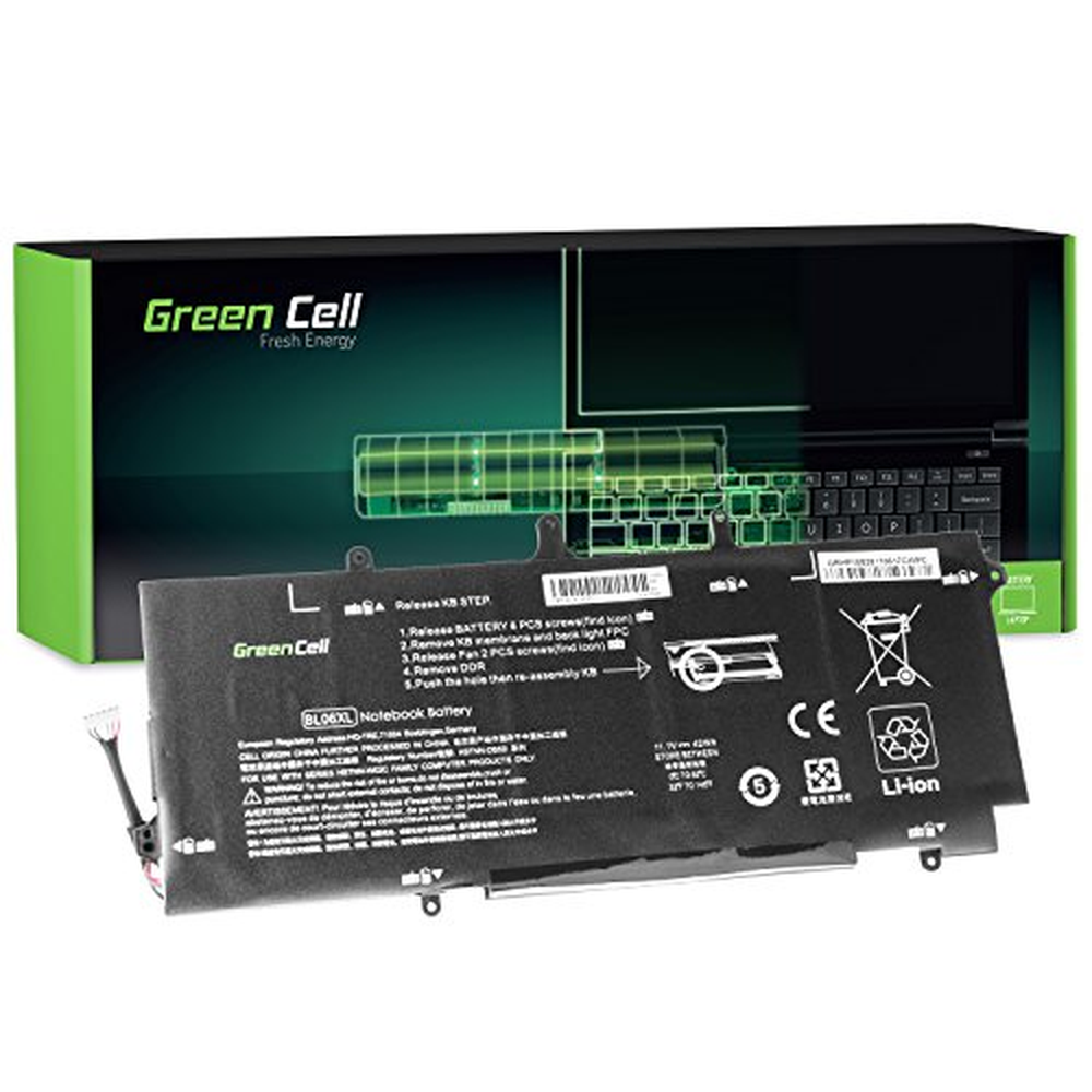 Green Cell Baterie pro notebook HP BL06XL 722297-001 722297-005 722236-2C1 HSTNN-DB5D HSTNN-W02C pro HP EliteBook Folio 1040 G1