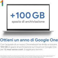 ASUS Chromebook CX1 CX1400CKA, Notebook 14" Anti-Glare, Intel Celeron N4500, RAM 4GB, 64GB eMMC, Intel UHD Graphics 600, ChromeO