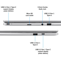 ASUS Chromebook CX1 CX1400CKA, Notebook 14" Anti-Glare, Intel Celeron N4500, RAM 4GB, 64GB eMMC, Intel UHD Graphics 600, ChromeO