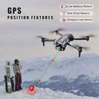 I9 MAX Gps Drone s kamerou 4K: Profesionální dron pro dospělé a děti s 3osým stabilizátorem, přenos FPV na 3 km