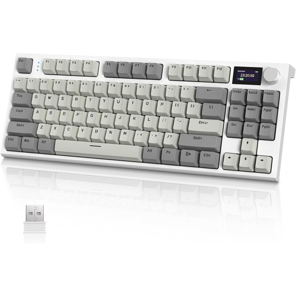 VGN GAMEPOWER RK86 Bezdrátová mechanická klávesnice Apex Pro TKL 75%, 2.4G/Bluetooth/USB-C Kabelová herní klávesnice M75