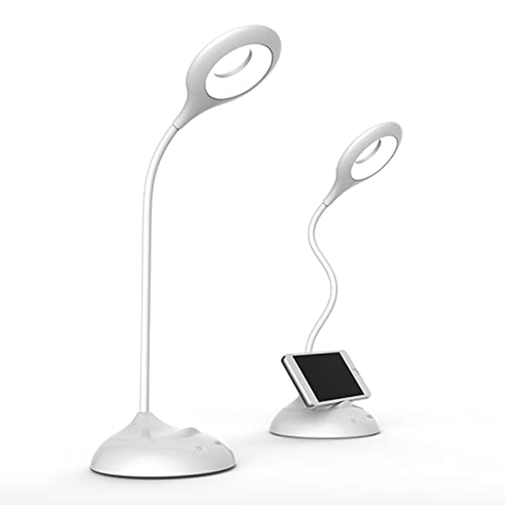 Stolní LED lampa JIMACRO pe stmívatelná stolní lampa s dotykovým ovládáním, 5 barevných režimů, 5 úrovní jasu, USB LED světlo