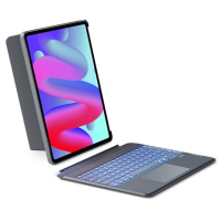 Inateck obal s klávesnicí pro iPad Pro 12.9 palce 6/5/4/3 generace, stojan pro vysoký nebo široký formát, odnímatelný touchpad